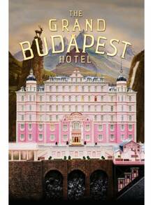 1 件《布达佩斯大饭店》海报粉色复古艺术帆布画印刷简约电影墙家居装饰节日礼物无框架 - 彩色 - 查看 50