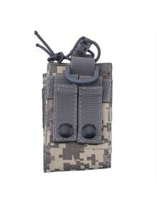 Solid Color Camouflage Outdoor Accessory Pouch, Men's Walkie-Talkie Waist Bag, Phone Pouch With Belt, Suitable For Outdoor Sports And Travel, Walkie-Talkie Storage Bag - Multicolor - View 10