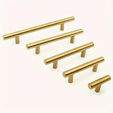 10 PCS Gold Cabinet Drawer Pulls - Kitchen Cabinet Handles, Brushed Nickel Finish, Stainless Steel Drawer Knobs, Suitable For Drawers - Multicolor - View 4
