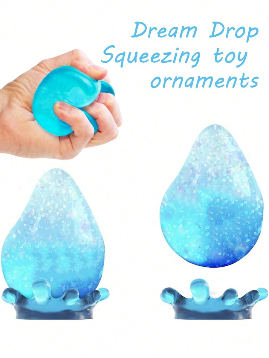 Dream Drop - Sensory Toy With Malted Goo Filling - One Randomly Selected Piece-Squeezing Toy Ornaments