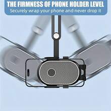 汽车后视镜手机支架 便携式新款 车内安装手机支架 导航视频拍摄 - 黑色 - 查看 4