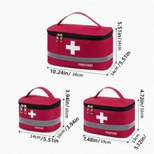 1pc Minimalist Visible Nylon Oxford Medicine Storage Bag, Suitable For Family Travel First Aid Pack, Unisex For Daily Indoor & Outdoor Use Medicine Bag Medicine Storage Bag Medicine Organizer First Aid Kit First Aid Bag Travel Accessories Travel Organizer Travel Essentials Travel Stuff Travelling Bag College Vacation Cruise Summer Holiday Essentials For Outdoor Camping Hiking Hunting