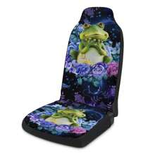 1 tấm bọc ghế trước ô tô hình chó chăn cừu, đầu lâu, ếch, hoa hồng xanh, phù hợp với hầu hết các loại xe - Nhiều màu - Xem 7