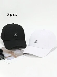 DAZY 可调节耐用 Now Or Never 字母印花棒球帽，适合户外运动，男女通用的通勤和休闲装礼物 - 彩色 - 查看 10