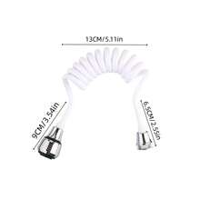 1 vòi nước nhà bếp sục khí, chất liệu ABS, ống mềm kéo dài, vòi chống bắn nước, đầu vòi sục khí dài có thể thu vào linh hoạt - bạc trắng - Xem 2