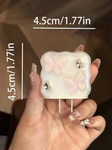 5 件树脂蝴蝶保护壳适用于 iPhone11/12/13/14/15，也适用于 18W/20W 充电器，送给男朋友/女朋友的可爱礼物 - 彩色 - 查看 6