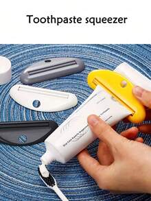4 dụng cụ bóp kem đánh răng - Dụng cụ bóp bằng nhựa đơn giản và tiện lợi, dụng cụ bóp tuýp kem đánh răng thích hợp cho gia đình và du lịch (4 màu ngẫu nhiên) - Nhiều màu - Xem 4
