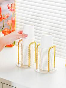 1 chiếc Giá để cốc giấy dùng một lần, Trụ kim loại, Nhỏ gọn và Tiện lợi, Thích hợp cho Gia đình, Văn phòng, Quán cà phê và Khách sạn - Nhiều màu - Xem 6