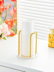 1 chiếc Giá để cốc giấy dùng một lần, Trụ kim loại, Nhỏ gọn và Tiện lợi, Thích hợp cho Gia đình, Văn phòng, Quán cà phê và Khách sạn - Nhiều màu - Xem 5