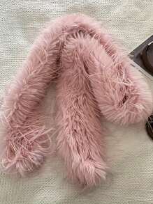 1pc Women's Long Soft Warm Scarf, Solid Color Casual Street Style, Polyester Fiber, Autumn/Winter - Multicolor - View 16