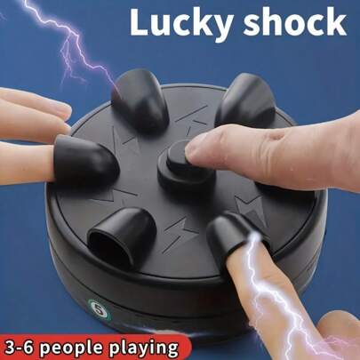 Micro Electric Shock Wheel Toy Lie Detector Decompression Electric Shock Finger Prank Game Desktop Decompression Toy Family Gathering Game,Games,Board Games,Family Games