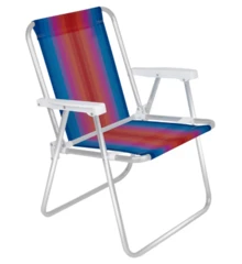 Fishing Chair Beach Pool Reinforced Striped Aluminum (MOR ASSORTED COLORS) - Nhiều màu - Xem 4