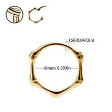 16G/18G Bambus Gelenk Edelstahl Helix Ohrringe, Conch Piercing Schmuck & Scharnier-segmentierte Lippenzinge für Damen und Herren | vielseitige unisex Körperschmuck Accessoires mit glatter Oberfläche