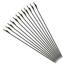 12Pcs 32" Carbon Archery Arrows, Shaft Spine 500 With Removable Tips, Hunting And Target Practice Arrows For Both Compound Bow And Recurve Bow - 1 - View 2
