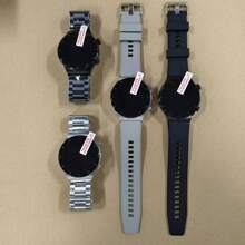 Jooeniok 2024 男士手表 240*240 高清屏幕 AI 语音助手 无线通话 NFC 智能手表 GPS 运动轨迹 IP67 防水计步卡路里户外健身男士手表适用于 Android 和 IOS - 灰色 - 查看 3