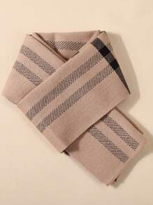 1pc Kids Soft Striped Scarf, Suitable For Daily Wear