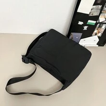 时尚纯色休闲多功能大容量男士斜挎包，适合度假、旅行和休闲装 圣诞礼物 万圣节 圣诞节 冬季秋季 男士包 斜挎包 斜挎包 男士笔记本电脑礼物 感恩节 假期 收纳包 手提包 运动包 单肩包 腰包 腰带包 骑行包 腰包 沙滩包 健身包 Sacoche Homme - 黑色 - 查看 10