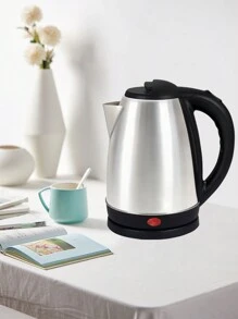 Tetera eléctrica inalámbrica de acero inoxidable de 2 litros,Hervidor de Té1000W ebullición rápida, Hervidor de agua con apagado automático y protección contra el secado por ebullición, Acero inoxidable y diseño sin cable, Fácil de limpiar, con pico vertedor fácil de servir. - Plateado - Ver 11