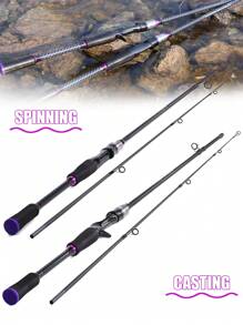 SOUGAYILANG 2 Sections 1.8M Ultralight Fishing Rod, Spinning & Casting Rod With ABS Reel Seat, EVA Handle And Stainless Stain Guides Frames, Durable And Good-Looking Fishing Rod For Advanced Anglers - Black - View 3