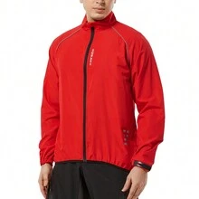 Áo khoác đạp xe đường trường WOSAWE Boyfriend Style dành cho nam chống thấm nước, thoáng khí, áo gió xe đạp - Đỏ - Xem 4