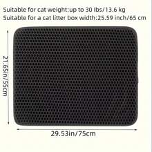 Double-Layer Honeycomb Design Cat Litter Mat, Non-Slip And Washable, Suitable For Pet Toilets And Litter Boxes - Multicolor - View 8
