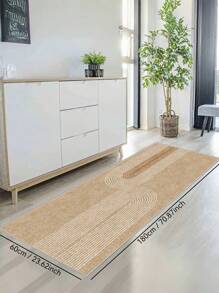 Tapis de sol à motif de lignes pour la décoration intérieure de la maison. Tapis antidérapant et anti-peluches, facile à nettoyer, résistant aux taches, pour la chambre à coucher, la salle de bain, la cuisine, la buanderie, le bureau de la maison, le salon.