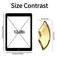 1 件迷你珠宝托盘，不锈钢化妆品收纳托盘，简约风格纯色桌面收纳托盘 - 彩色 - 查看 8