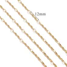 1 m Chaîne de bijoux style Ins en acier inoxydable 304 plaqué or 18 carats. Accessoires de bijouterie DIY pour bracelets et colliers