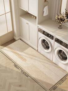 Tapis de sol à motif de lignes pour la décoration intérieure de la maison. Tapis antidérapant et anti-peluches, facile à nettoyer, résistant aux taches, pour la chambre à coucher, la salle de bain, la cuisine, la buanderie, le bureau de la maison, le salon.