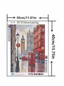 1 件钻石画套件，30*40 厘米全钻钻石刺绣工艺品 DIY - 彩色 - 查看 2