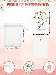 4 件/16 件/32 件/套玫瑰形手持化妆镜、玫瑰金缎面发带、花卉感谢图片、抽绳欧根纱袋、婚礼回礼套装、新娘送礼会伴娘礼物、婚礼纪念品套装、单身新娘过夜派对水疗派对用品、成人礼婚礼派对宾客纪念品、圣诞派对回礼 - 彩色 - 查看 4