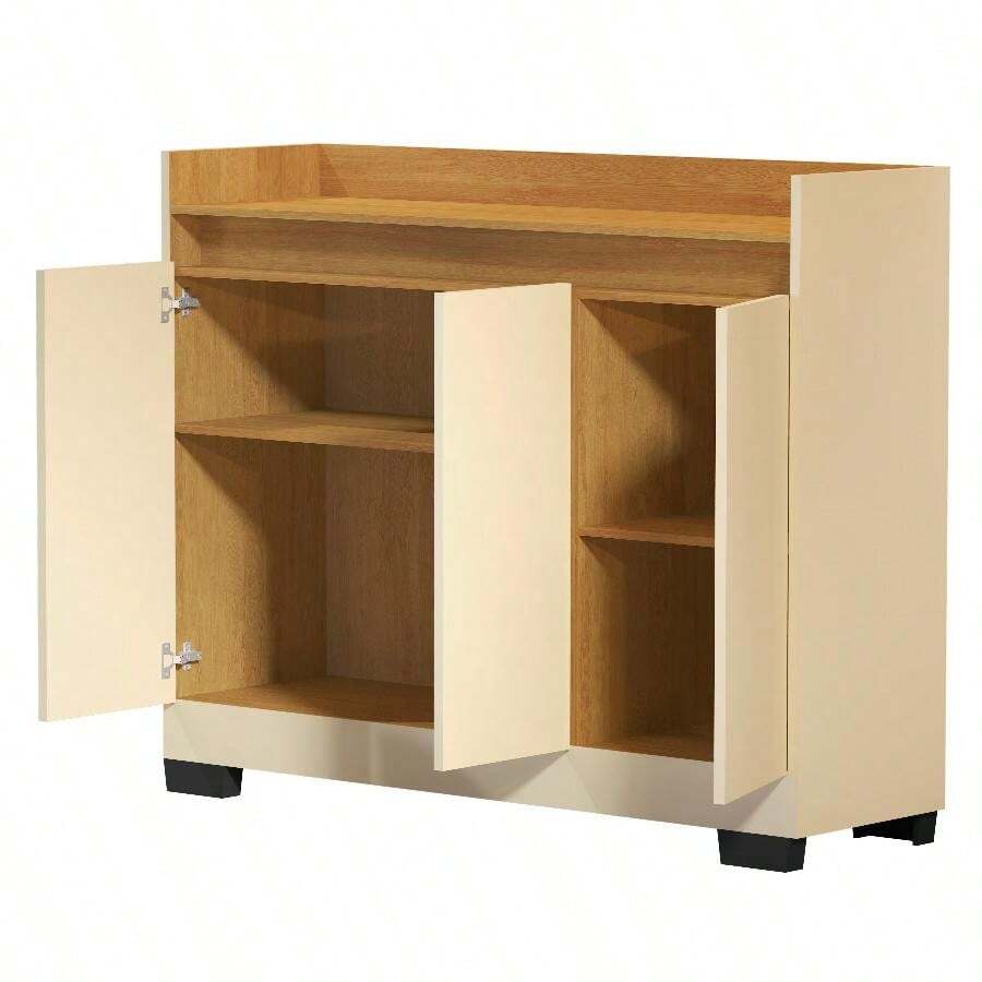 Quality Furniture Rack Aparador Cantinho Café Retro Buffet 3 Portas