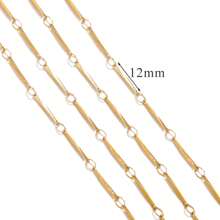 1 m Chaîne de bijoux style Ins en acier inoxydable 304 plaqué or 18 carats. Accessoires de bijouterie DIY pour bracelets et colliers