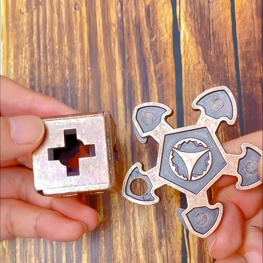 Mental Metal Unlock Games Gear Lock Unlock Games, Portable Cast Iron