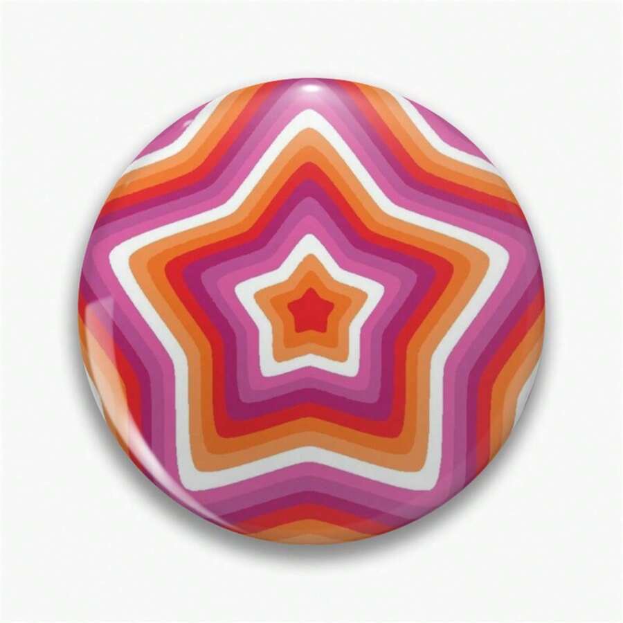 44mm 1.7inch Pins Broach DIY Buttons Snap-In Craft - Red - View 1