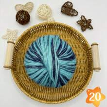 Large Clouds, A Ball Of 100 Grams, Length 350 Meters, Gradient Wool Mohai, Rainbow Segment Dyed Medium Thick Thread, DIY Hand-Woven Wool, Hook Scarf, Clothes And Hats