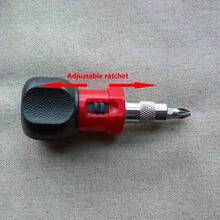 1 tua vít bánh cóc - Tua vít đa năng mini thao tác nhanh kết hợp mũi khoan, không cần pin, bộ dụng cụ cầm tay gia dụng bền bỉ, tiện ích tuyệt vời, quà tặng cho nam giới - Nhiều màu - Xem 6