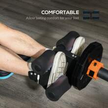 SPORTNOW Tib Bar Tibialis Trainer Calf Raise Machine For Shin Splints And Knee Pain Relief, Fits 5cm Weight Plates - Black - View 4