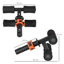 SPORTNOW Tib Bar Tibialis Trainer Calf Raise Machine For Shin Splints And Knee Pain Relief, Fits 5cm Weight Plates - Black - View 5