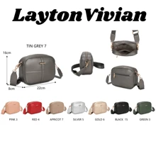 LaytonVivian Women's Crossbody Bag Dashed Stripes Simple Minimalist Crossbody Bag With Reinforced Strap - màu xanh lá - Xem 2