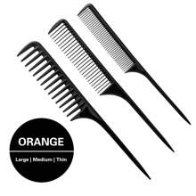 3 件专业尖尾梳、防静电发型梳、沙龙染发配件、发刷、梳子、美发工具、理发沙龙美容旅行必需品的美发产品和配件、返校、旅行度假必需品、女士发饰、刷子、发刷、边缘刷、刷头发、发梳、梳头发、顺发刷、球刷、迷你发刷、发刷套装、木梳、发刷、刷子、梳子、光滑后刷、发刷、边缘刷、刷头发、发梳、发刷套装、梳头发、迷你发刷、顺发刷、发刷、头发、配件、美发产品、美发工具、美发用品、护发、卷发刷、理发师、理发配件、美发设备、旅行必需品、旅行必需品、发型、美发 - 黑色 - 查看 3