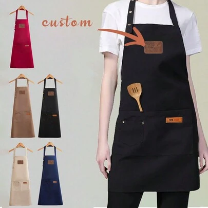 1pc Custom Aprons For Women, Chef Apron, Men Cooking Apron, Personalized Mother's Day Gift, Kitchen Apron For Women, Father's Day Gift, BBQ Apron For Men, Grilling Apron For Daddy, Black Chef Aprons,Mother's Day Gifts, Father's Day Gifts, Breathable,Lightweight,Washable,Funny,Cute,Love,Soft,Comfortable,Elegant,Simple,Custom,Personalized,Unique