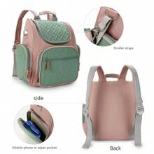 Bolso de mamá, bolso de maternidad, bolso ligero, mochila de gran capacidad - Multicolor - Ver 10