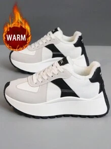 1 Đôi Giày Thể Thao Ngoài Trời Đế Dày Chống Trượt Chống Thấm Nước Đa Năng Thời Trang Mùa Đông Cho Nữ, Thích Hợp Mặc Hàng Ngày Phong Cách Gump - Mihei - Xem 5