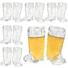 10 chiếc cốc đựng rượu hình ủng cao bồi, cốc nhựa ủng mini 1 oz, thích hợp cho tiệc cowgirl, tiệc theo chủ đề miền Tây, tiệc độc thân, tiệc tùng ngày lễ tình nhân, trang trí nhà cửa, tiệc nướng, vườn - Trong sáng - Xem 2