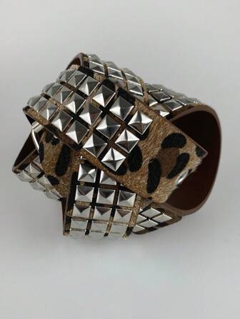 Nuevo cinturón con estampado de leopardo y decoración de plumas, serie de estilo punk, cinturón de cadera, cinturón de remaches Y2K, de moda para verano con roturas, escuela de otoño, otoño, accesorios de otoño-invierno de Halloween, adecuado para adolescentes, jóvenes, hombres, casual, al aire libre, atlético, vacaciones, regalos de graduación, cumpleaños, uso diario