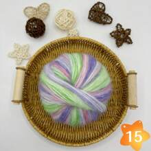 Large Clouds, A Ball Of 100 Grams, Length 350 Meters, Gradient Wool Mohai, Rainbow Segment Dyed Medium Thick Thread, DIY Hand-Woven Wool, Hook Scarf, Clothes And Hats