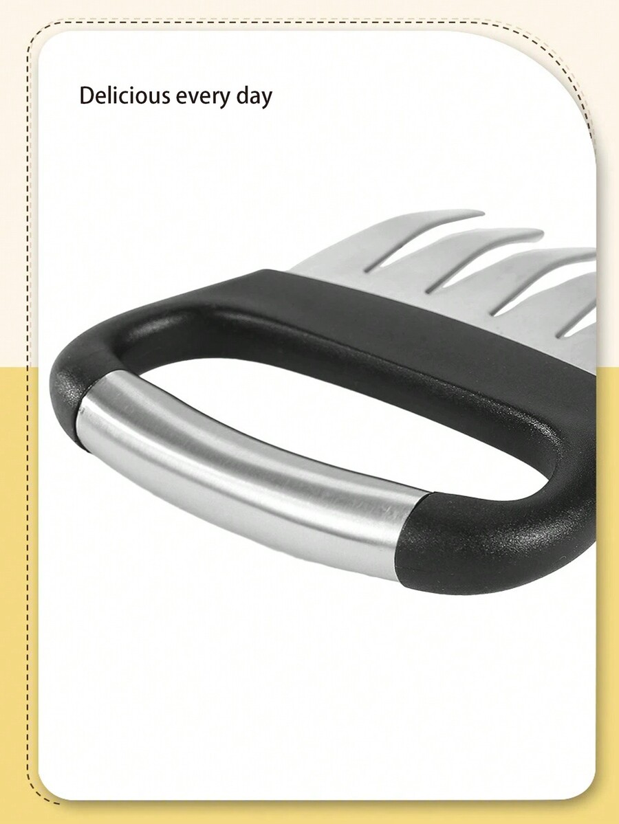 Stainless Steel Bear Claw Meat Divider Barbecue Tool Tube Handle Meat