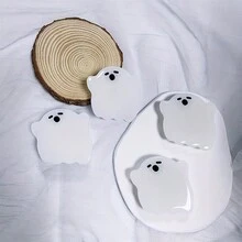 1pc支架恶搞万圣节趣味小众桌面支架扣清新简约可爱手机壳支架伸缩背贴式 - 彩色 - 查看 2