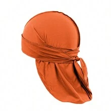Jordefano 18 Pack Mens Durags Stylish Waves Doo Rag Tail And Headscarf - Orange - View 1